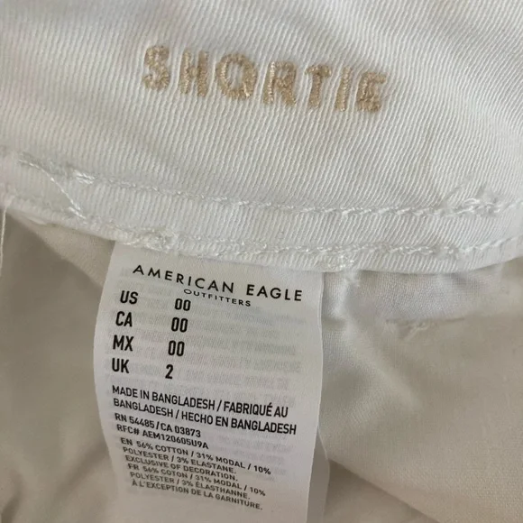 ❌SOLD American Eagle Super Stretch White Shorts - Picture 5 of 5